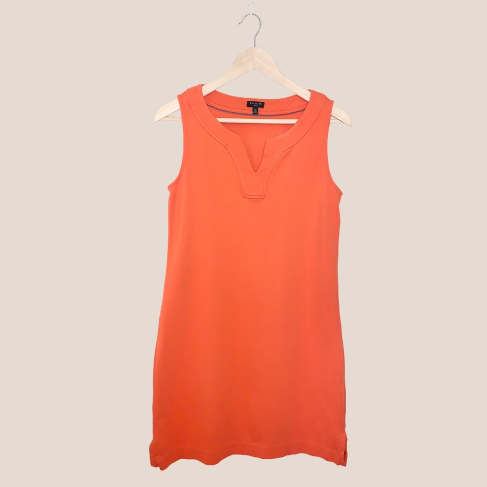 Classic Talbots Orange Sleeveless Dress | Size: MP
